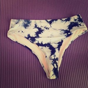 Tie Dye high waisted Bikini bottoms